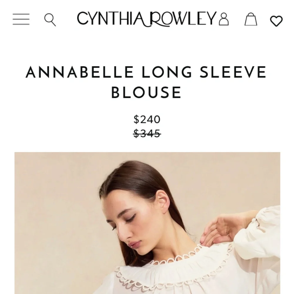 CYNTHIA ROWLEY TOP!! (size small) - Picture 4 of 4